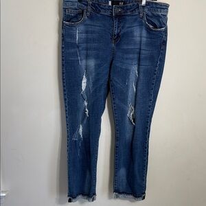KUT FROM THE KLOTH SIZE 14 UMA BOYFRIEND CUFFED JEANS